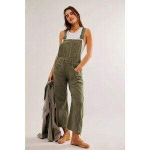 NWT We The Free Good Luck Barrel Overalls - Color: Weeping Willow